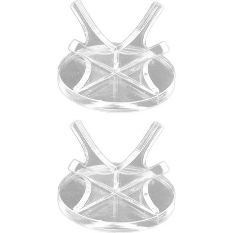 2-teiliger Golfballständer, hohe Stabilität, starke Festigkeit, einfacher Baseball-Präsentationsständer, transparent, 2 Stück (1/5)