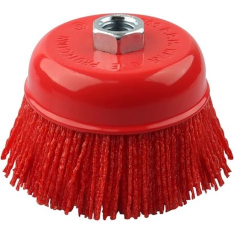 Irovami Brosse à godet nylon et métal – 7,6 cm et 11,4 cm, meuleuse, élimination rouille (1/5)
