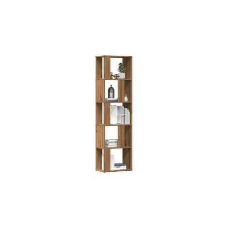 Bibliothèque-Séparateur de pièce Valika 45cm - Compact et fonctionnel-Marron clair