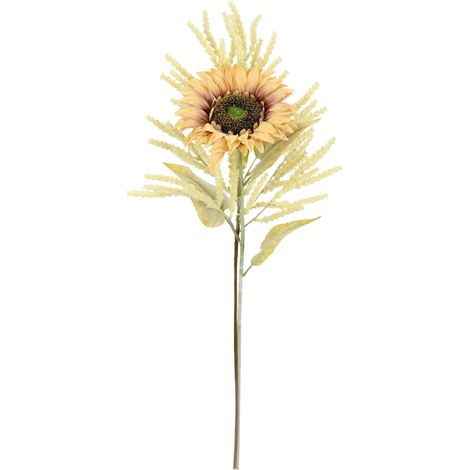Lot de 2 Fleurs de Tournesol artificielles Astilbe - 80 cm - Fleurs artificielles en Soie - Fleurs Simples comme véritables pour Vase - Branche Unique d'automne - Décoration d'automne - Fleur (1/3)