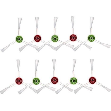 ALLIANDIS(10 Pièces) T20 Omni Rechange pour Brosse Latérale Compatibles avec ECOVACS DEEBOT T20 Omni / T20e Omni/ X1 Omni/ X1 Omni (Blanc) (1/5)