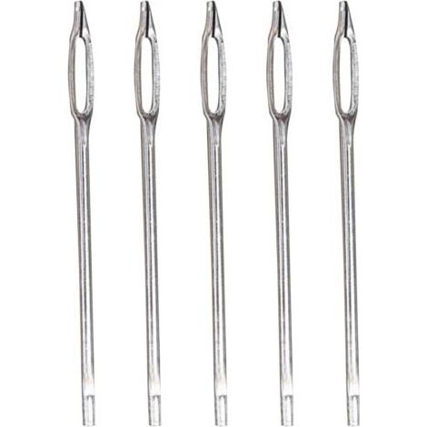 Kit de réparation de bouchon de pneu, kit de bouchon de pneu de voiture,Paquet de 5 aiguilles à œil fendu de remplacement Outil de réparation de pneus, Kit de réparation de pneus robuste, poin (1/5)