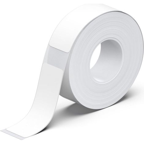 Papier étiquette - Ruban d'étiquettes pour imprimante - Papier pour impression d'étiquettes - 15 x 50 mm - Recharge pour imprimantes d'étiquettes autocollantes (usage domestique/bureau) - Blanc (1/3)
