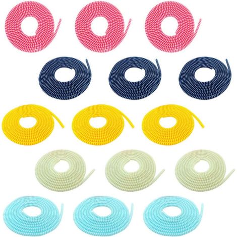 Protecteur de Câble en TPU pour Fils et Câbles Réseau 15 Pièces pour Bureau Couleur Aléatoire (1/5)