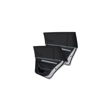 Pare-Soleil Voiture Bébé 2 Pièces, Protection UV Fenêtre Arrière, Store Soleil Auto Universel Compatible Majorité Véhicules, Noir XL (1/4)