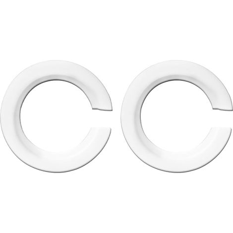 Lot de 2 adaptateurs E27 vers E14 - Plastique PA6 blanc - Réducteur de douille 42mm à 29mm - Fixation stable pour luminaire - Intérieur et rénovation