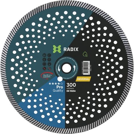 Radix - Universele diamantschijf - 300 x 20 mm - Turbo - Pro (1/3)