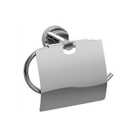 Verchromter Toilettenpapierhalter mit Klappe