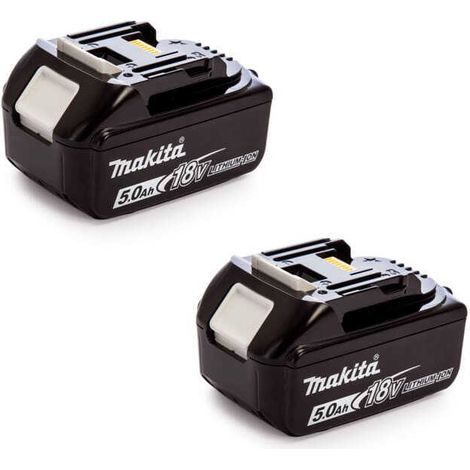 Pack 2 batteries 18V Li-Ion LXT (2x5,0 Ah) BL1850B - MAKITA 197288-2 (1/4)