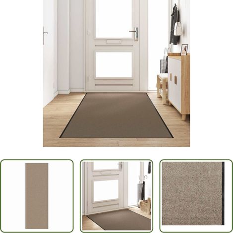 Tapis de porte - Tapis d'entrée Autre Beige et Noir 120 x 350 cm (1/5)