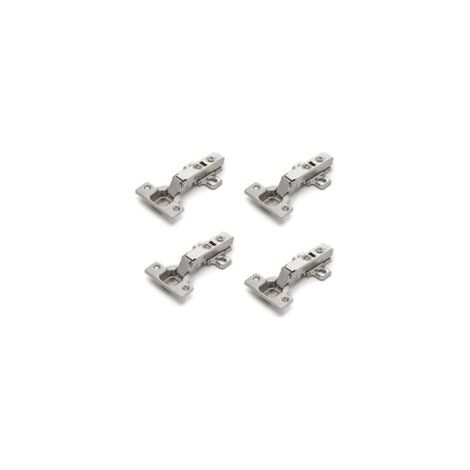 Juego de 4 bisagras para puertas de armarios - bisagras para armarios de cocina - bisagras para puertas de armarios - bisagras para armarios y muebles, no requieren ranura, fácil instalación - Crezuo (1/4)