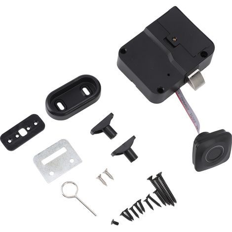 Schrankschloss mit Fingerabdrucksensor, intelligentes, schlüsselloses biometrisches Schubladenschloss, batteriebetrieben, für Kleiderschrank (1/5)