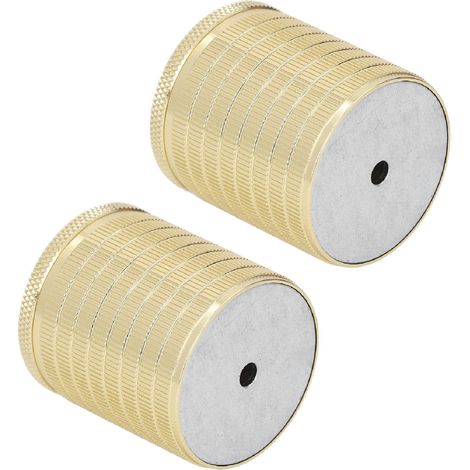 2 Pièces Rehausse-Pieds Table Meuble Canapé Chaise Support Hauteur Ajustable 43-75 Mm Or Brillant (1/5)