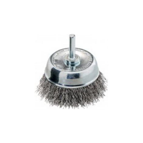 Brosse boisseau 75X0,30 mm/ 6 mm, Acier ondulé - METABO