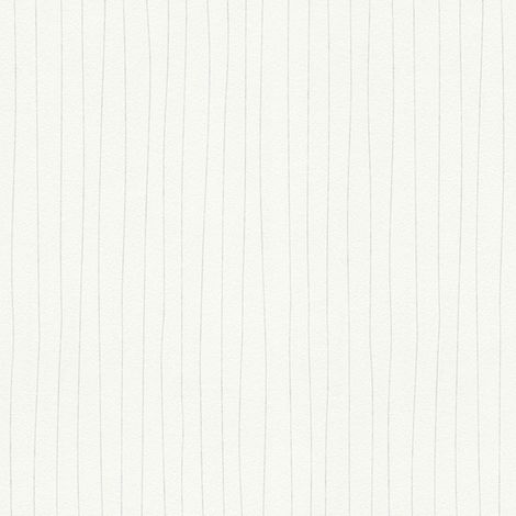 BRICOFLOR Papier peint intissé À peindre Blanc Papier peint à peindre - 10,05 x 0,53 m (1/5)