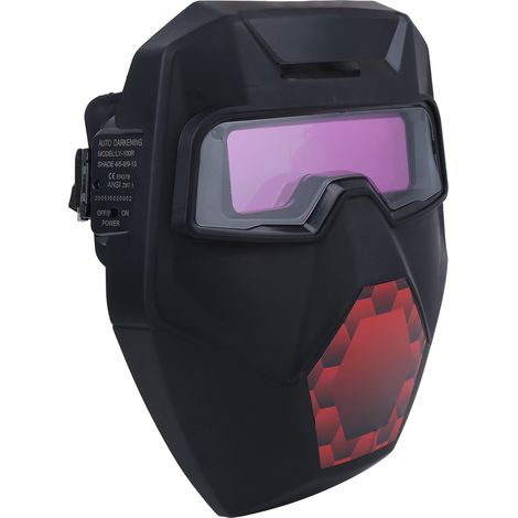 Casque de soudage à l'arc sous argon avec protection contre le soudage à l'arc sous argon et atténuation automatique de la luminosité (1/5)