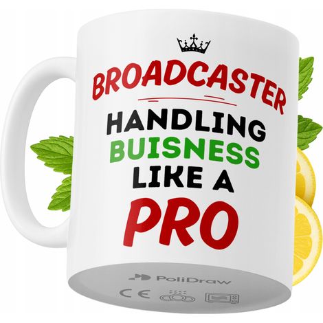 Mug humoristique pour présentateur/animatrice, avec un texte amusant et un design graphique original. Idéal pour les anniversaires, les fêtes et les occasions spéciales. Mug premium pour la maison, le (1/5)