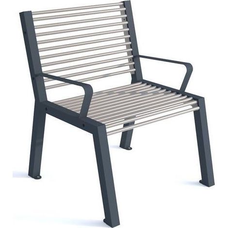 Banc simple NARCYZ bicolore 69 cm (1/2)