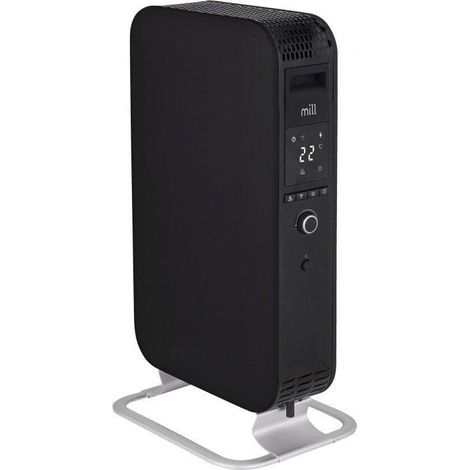 Mill OIL1500WIFI3BL Elektrischer Heizkörper Schwarz Skandinavisches Design