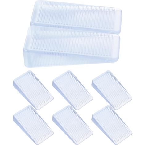 Cales de Table Transparentes Antidérapantes pour Meubles, Butées de Porte sans Clou, Niveleurs de Meubles Résistants à l'usure, Usage Domestique, Lot de 8 Pièces, Grosse Taille (1/5)