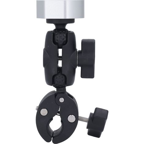 Support for Mini : Support avec clamp robuste en aluminium, ajustable 360°, inclinable 180°, idéal RV, bateau, moto, camping, résistant aux intempéries. (1/5)