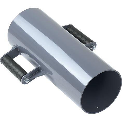 Mophorn Battipali Manuale in Metallo con Maniglie, Adatto per Pali a T e Canali a U, Ideale per Recinzioni in Legno, con Diametro Interno di 154,9 mm, Perfetto per Uso in Fattorie e Giardini