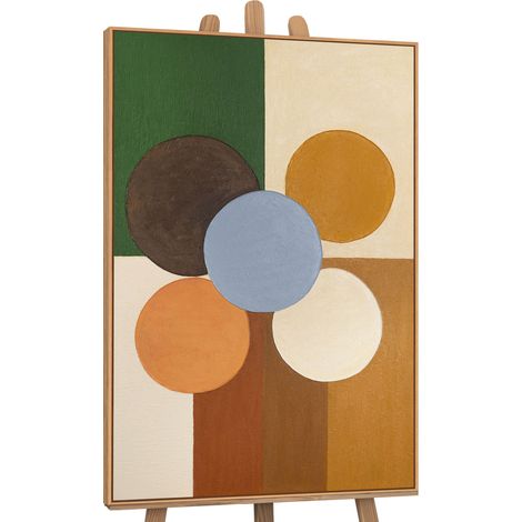 Gemälde Sphäre der Balance Rahmen Eichefarben 120x80 cm (1/5)