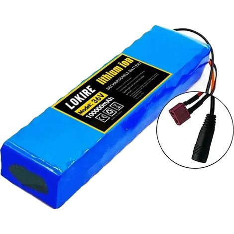 Batterie de Véhicule Électrique, 36V 100AH Lithium-Ion, Configuration 10S2P, T-DC (1/2)