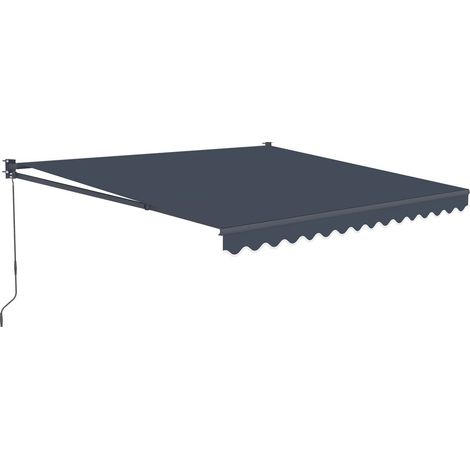 2,5 x 3 m Tenda retrattile in alluminio "Ombra 3" - Grigio antracite