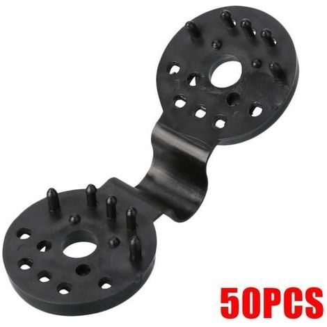 Shade Cloth Clips - Snap-on Fabric Fasteners - Black