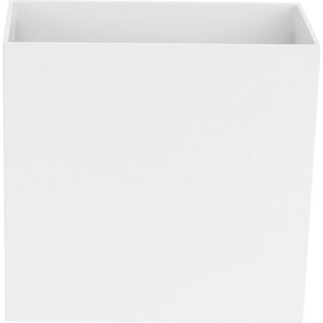 Quadratische, weiße LED-Wandleuchte (7 W), warmweißes Licht, 100–265 V, für Schlafzimmer, Flur, Veranda und Balkon (1/5)