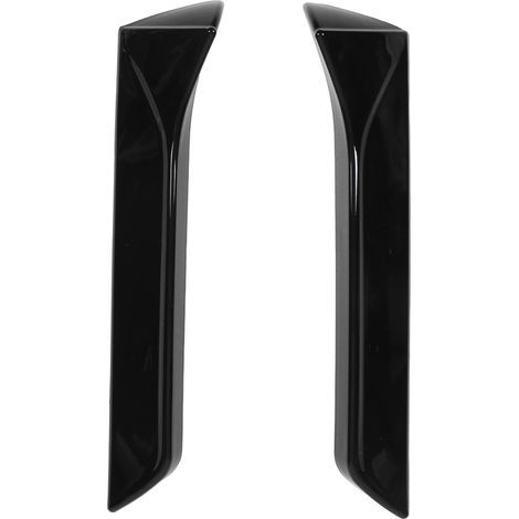 Lot de 2 garnitures extérieures d'aile de séparateur latéral de lunette arrière gauche droite de remplacement pour SEAT LEON 5F FR Mk3 MK3.5 20132021 Noir brillant (1/5)
