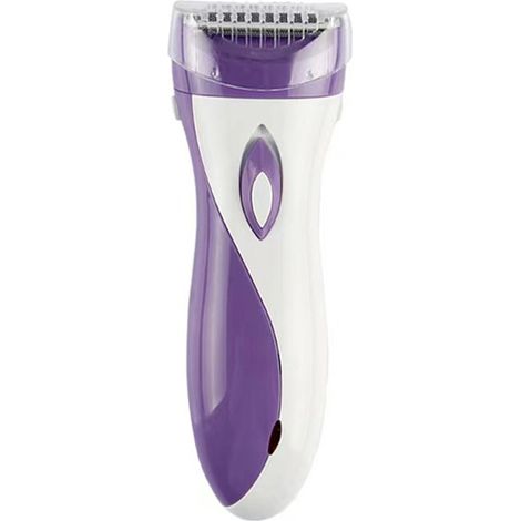 Elektrischer Rasierer für Bikinizone, Achseln, Beine und Oberlippe. Abwaschbarer Epilierer für Frauen, anwendbar auf trockener und feuchter Haut.