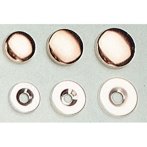 5SCATOLE SC BORCHIA COPRIVITE OTTONE NICHELATO 16 MM DA 12 PZ (1/2)