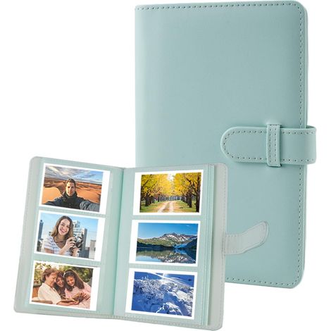Mini Album Photo 108 Pochettes pour Film Photo 3 Pouces, Album Photo Polaroid Instax Mini, Verte Mini Album À Pochettes pour Film, pour Fujifilm Instax Mini 12/90/11/9/8, Polaroid Photos Instantanées (1/5)