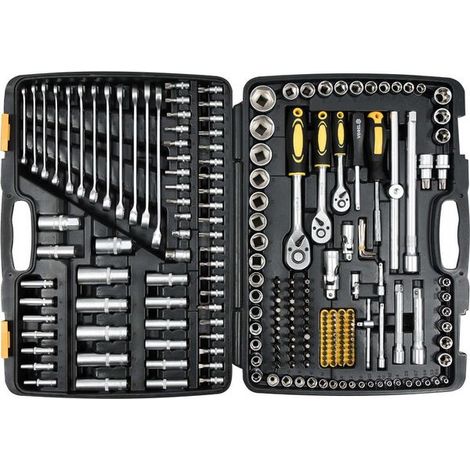 Vorel kit de herramientas de 216 piezas acero al carbono y cromo vanadio (1/2)
