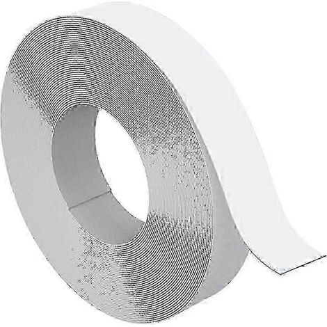 Bande de chant thermocollante pré-encollée en PVC blanc 10 m x 15 mm, résistante à la chaleur, pour meubles, cuisine, salle de bain (1/2)