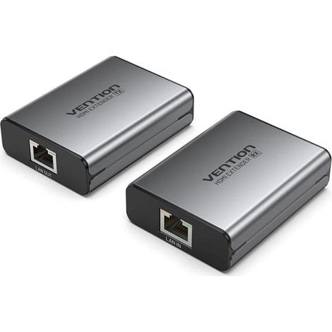 Adaptador/transmisor de vídeo alámbrico hdmi/rj45 a hdmi/rj45 vention akgh0-eu