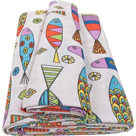 Telo Arredo Moderno Colorato Multiuso Copridivano Cotone Copriletto Coperta Picnic - 260X280 Cm