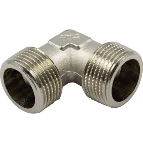 RACCORDO CURVO INTERMEDIO MASCHIO MASCHIO IN OTTONE NICHELATO - 1/2 X 1/2 - TIM