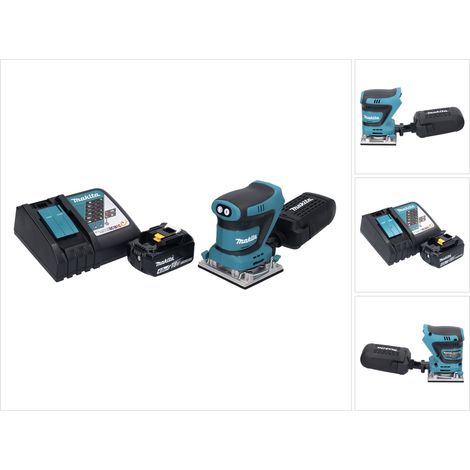 Ponceuse vibrante sans fil Makita DBO 482 RM1 18 V 112 x 102 mm + 1 batterie 4,0 Ah + chargeur (1/5)