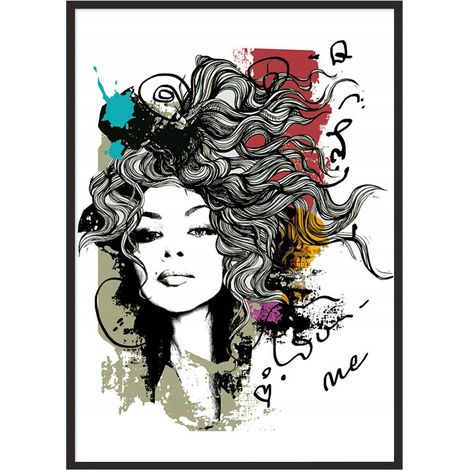 POSTER FOTOGRAFICO IN CORNICE 53x73 cm Ragazza P1074 (1/4)