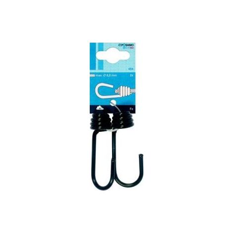 Spannh. Pourgummis.8Mm Besch Schw. Ha 2Unités (A 10)