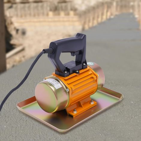 250W Compresseur de béton - Vibromasseur à plaques plates en béton - Moteur électrique - Moteur portatif - Truelle moteur en cuivre pur - Vibromasseur à sol plat - Pour carrelage de sol, ciment (1/5)