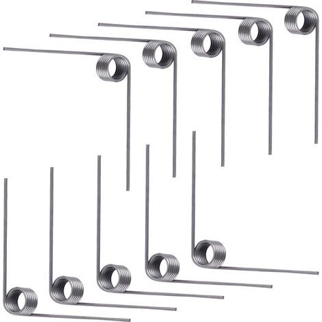 10 Pièces Ressort de Torsion, Ressort de Rappel, Diamètre du Fil 0,7mm, Diamètre Extérieur 5mm, 6 Tours, Angle 90°, Pour Réparations à Domicile (1/5)