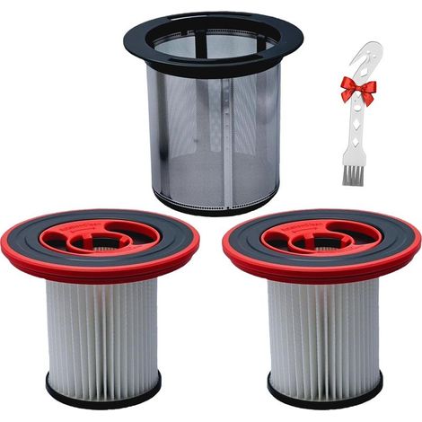 2 HEPA-Filter, 1 Edelstahl-Vorfilter, 1 Reinigungsbürste für Bosch Unlimited Series 7 Akku-Staubsauger BKS711XXL, BBS711W, BBS712A, BCS711GB, BKS711MALL. Teilenummer: 12040193 (1/5)
