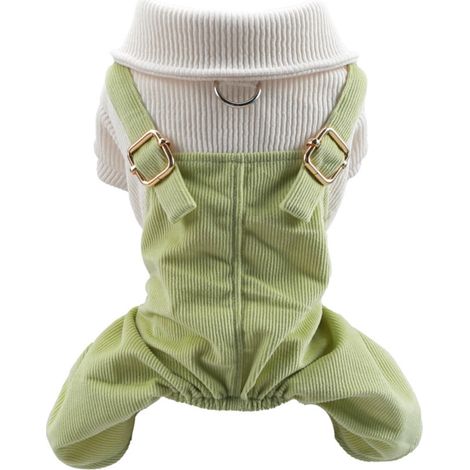 Combinaison Pour Chien - En Polyester Élastique - Pour Chiens Moyens Et Petits - Vert Crème - Adaptée Toute L'Année - 1 Pièce (1/5)