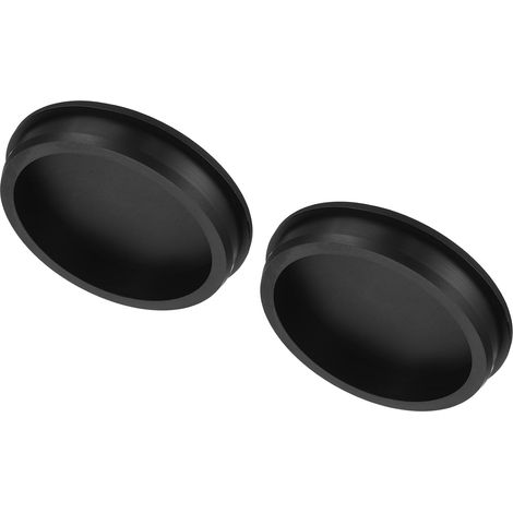 High Temperature Silicone Plug Mounting Diameter 96.3mm OD 102mm 2Pcs Black Solid Rubber T Shape Blanking Plugs for Coating, Plating and Sealing (1/5)