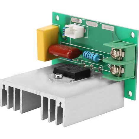 Moteur à courant alternatif de 4000 W avec régulateur de tension électronique SCR haute puissance importé, gradation, contrôle de la vitesse et contrôle de la température, 220 V. (1/5)