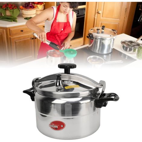 Autocuiseur antidéflagrant en alliage d'aluminium, grande capacité et sûr pour un usage domestique et professionnel, compatible avec les cuisinières à gaz, modèle 11 L (1/5)